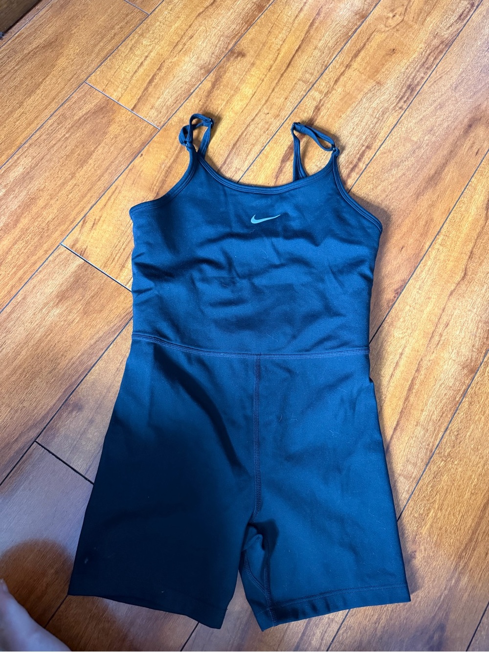 Nike Black Girls' Athletic Romper with Swoosh